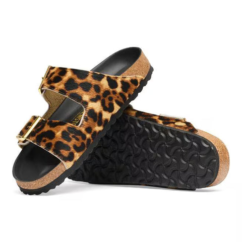 Birkenstock Arizona Fur Hex Leo Natural
