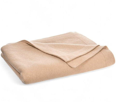 Plaid in Puro Cashmere - Cammello