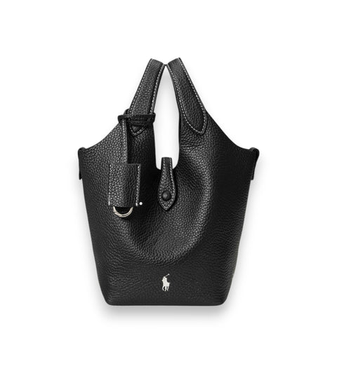 Borsa tote e a tracolla Ralph Lauren Play in pelle nera