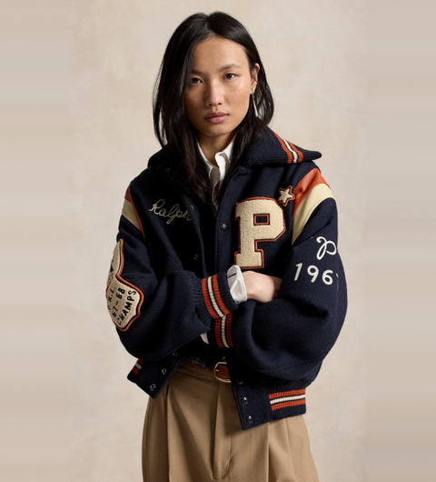 Giacca universitaria Polo Ralph Lauren in misto lana