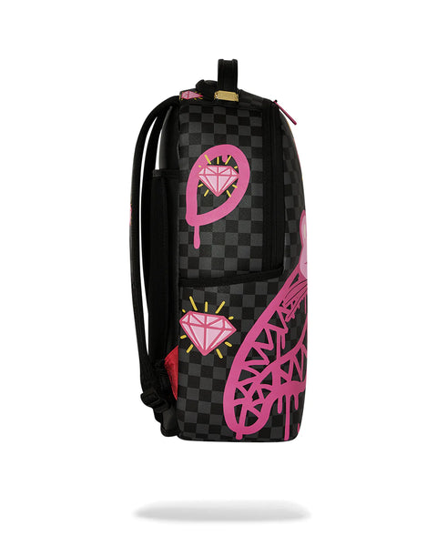Sprayground Zaino Pink Panther Drippy Diamonds - vista 2