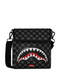 Sprayground Borsa Messenger Sharks In Paris Black Check - vista 1
