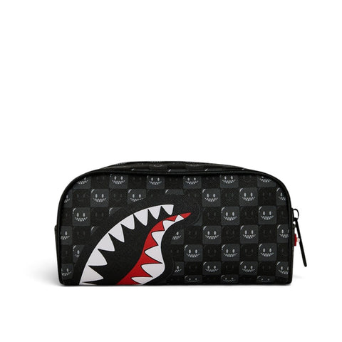 Sprayground Astuccio Sharks In Paris WTF Bubbly Black Check - vista 1