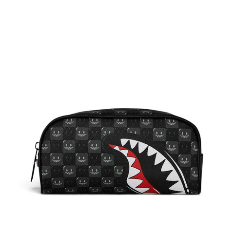 Sprayground Astuccio Sharks In Paris WTF Bubbly Black Check - vista 2