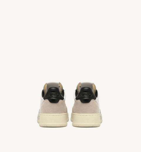 Sneakers Medalist Low – Suede e pelle bianca e nera con lettering