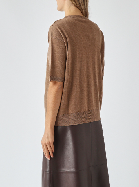 'S Max Mara Maglia Girocollo - Winter Camel Melange