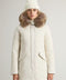 Woolrich Luxury Arctic Raccoon Parka - Milky Cream