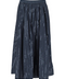 Gonna in cotone con paillettes blu Weekend Max Mara Fiordi