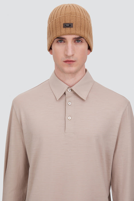 Herno Berretto in cashmere cammello