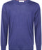 Maglia Leggera in Cashmere e Seta - Blu Marina + Grigio Scuro
