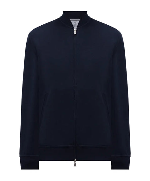 Giacca Sportiva in Cotone, Cashmere e Seta - Cobalto