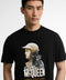 Barbour SMQ Rainey Graphic T-Shirt uomo nera - dettaglio