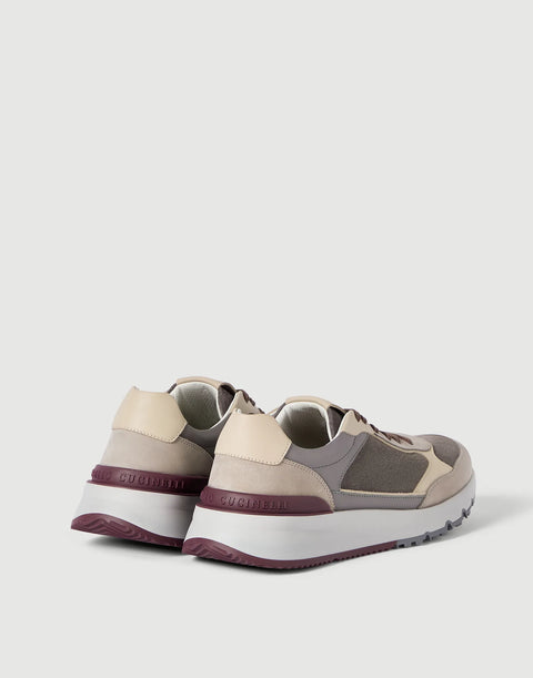 Brunello Cucinelli Runners in Nabuk e Camoscio - Antracite