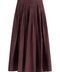 Gonna a pieghe in taffetà bordeaux 'S Max Mara Romina