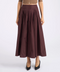 Gonna a pieghe in taffetà bordeaux 'S Max Mara Romina