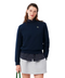Felpa girocollo blu navy relaxed fit Lacoste donna