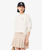 Lacoste Felpa girocollo bianca relaxed fit donna