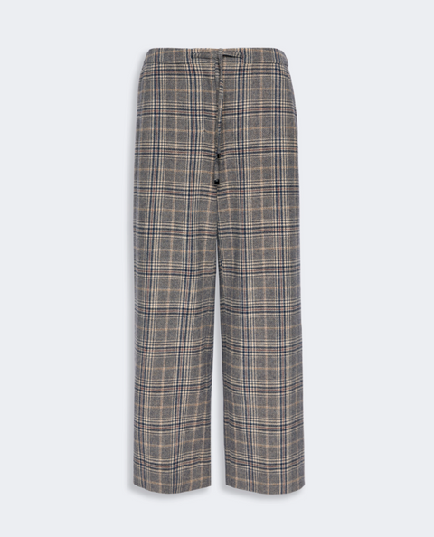 'S Max Mara Pantalone Jogging Check - Scozzese Blue/Bordeaux