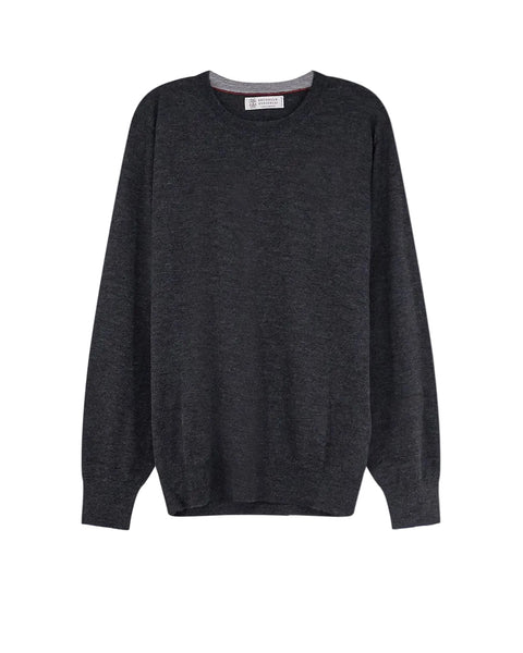 Maglia Leggera in Cashmere e Seta - Antracite