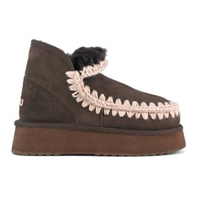 MOU Mini Eskimo Platform Boot Mocha