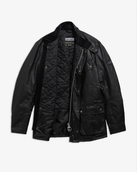 Barbour International Duke Giacca Cerata Nero