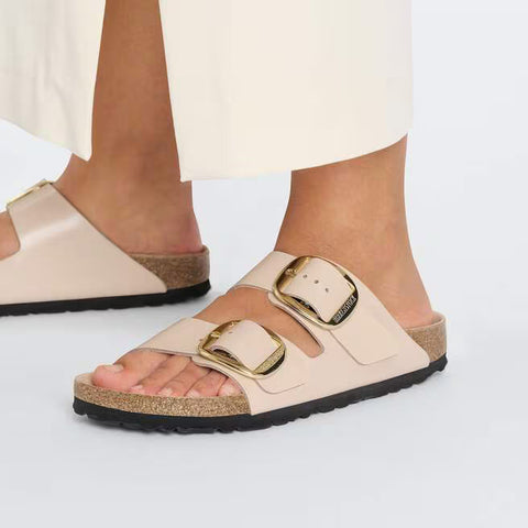 Birkenstock Arizona Big Buckle High-Shine New Beige