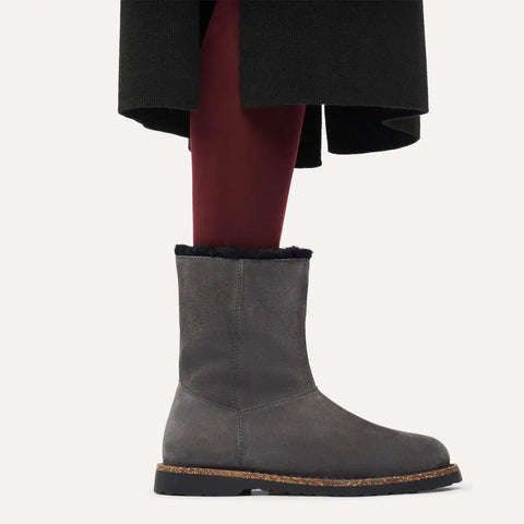 Birkenstock Uppsala Zip S Shearling Charcoal