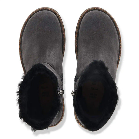 Birkenstock Uppsala Zip S Shearling Charcoal