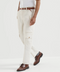 Brunello Cucinelli Pantalone in gabardina di cotone - Bianco