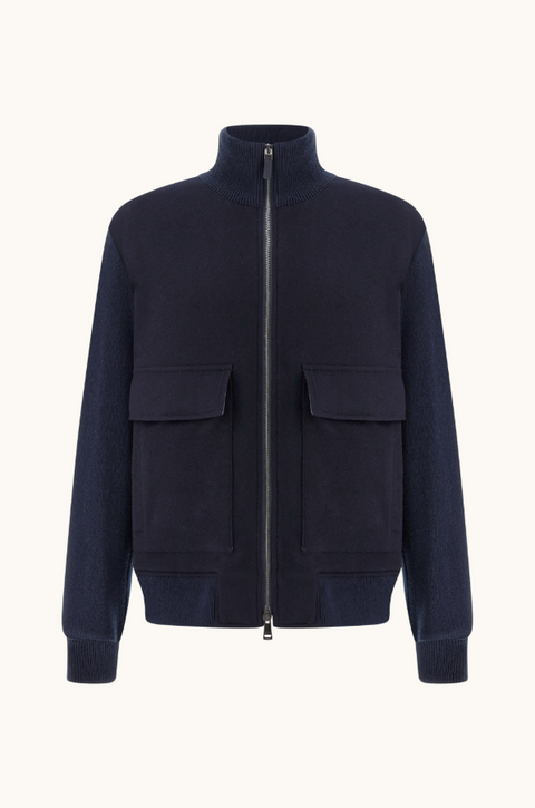 Blouson in lana e cashmere "Aliseo" Paul & Shark blu navy