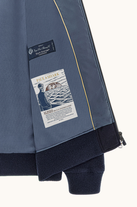 Blouson in lana e cashmere "Aliseo" Paul & Shark blu navy