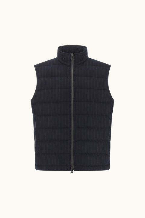 Paul & Shark Gilet Gilet trapuntato in lana gessata