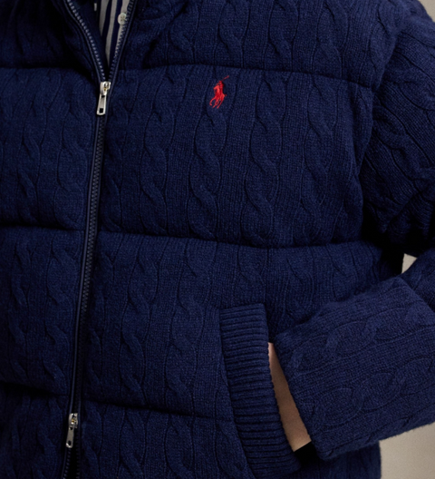Giacca Polo Ralph Lauren trapuntata in lana e cashmere