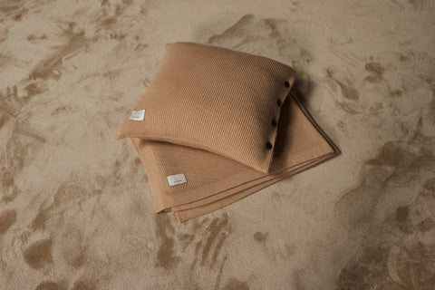 Plaid in Puro Cashmere - Cammello