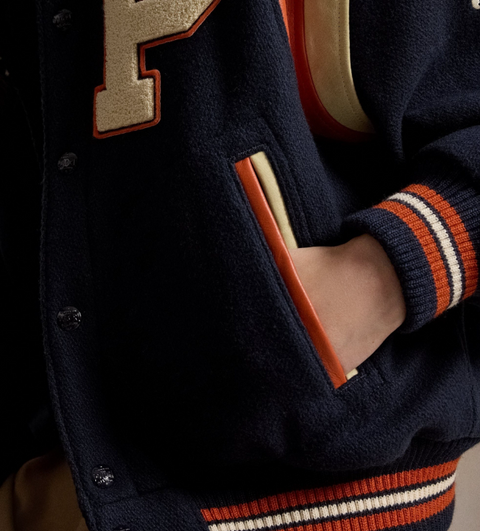 Giacca universitaria Polo Ralph Lauren in misto lana