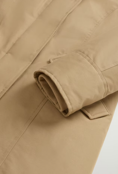 Woolrich Arctic Raccoon Parka - Gold Kaki