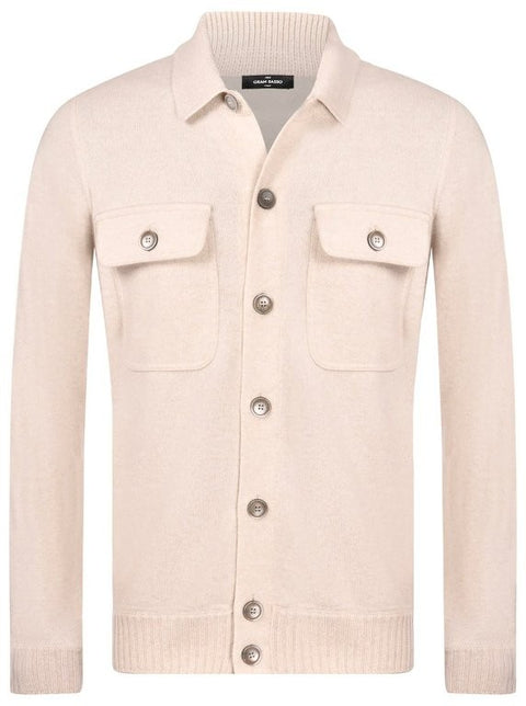 Gran Sasso Cardigan in Puro Cashmere - Beige