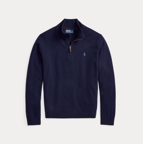 Polo Ralph Lauren Maglione in lana con zip a un quarto
