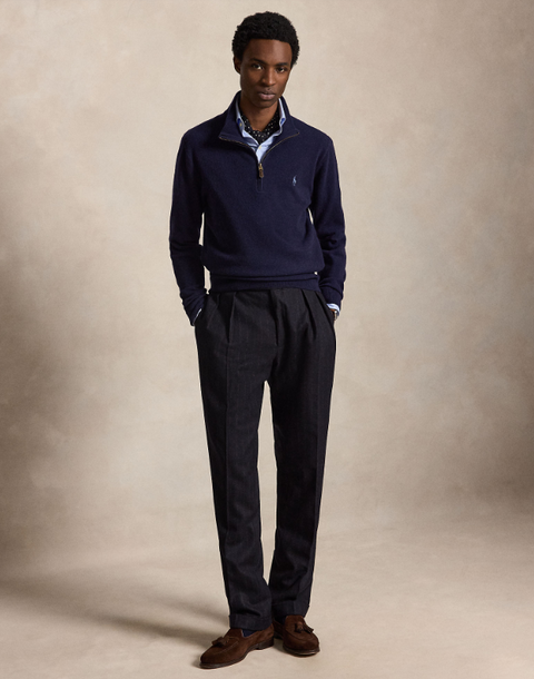 Polo Ralph Lauren Maglione in lana con zip a un quarto