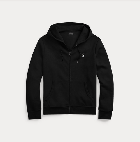 Felpa con cappuccio e zip integrale in doppia maglia Polo Ralph Lauren