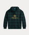 Polo Ralph Lauren Felpa con cappuccio Blackwatch e stemma ricamato