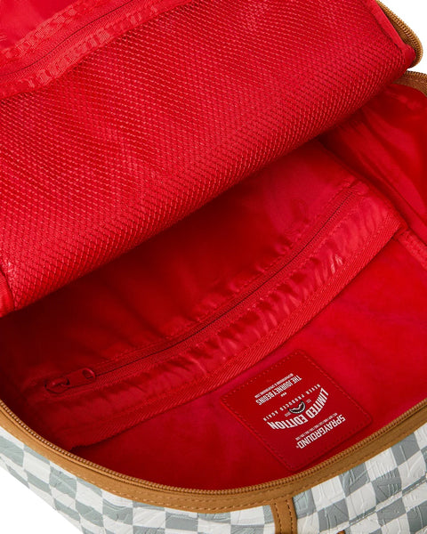 Sprayground Zaino Graff Embossed Cream Check - vista 4