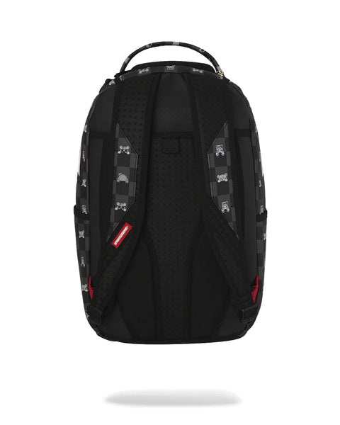 Sprayground Zaino Gray Peeking Character Check - vista 4