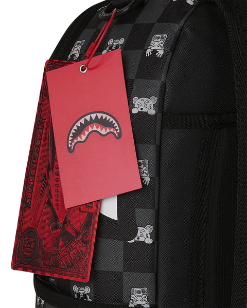 Sprayground Zaino Gray Peeking Character Check - vista 3