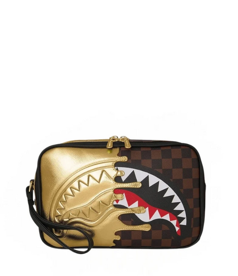 Sprayground Beauty Case Sharks In Paris Gold Drip - vista 1