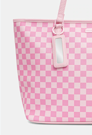 Sprayground Borsa Tote Pink Sharks In Paris Patch - vista 3