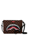 Sprayground Pochette Sharks In Paris WTF Bubble Brown Check - vista 1