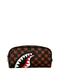 Sprayground Astuccio Sharks In Paris WTF Bubble Brown Check - vista 1