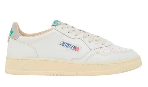 Sneakers Medalist Low – Pelle bianca e suede Chocolate Chip