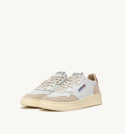 Sneakers Medalist Low – Suede e pelle bianca e Lion